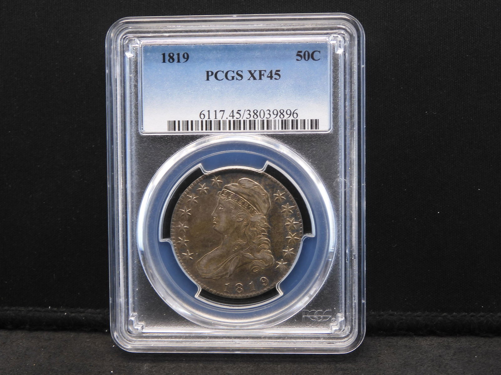 1819 Capped Bust Half-Dollar.  PCGS XF45 **SELDOM SEEN THIS NICE** (1 of 4)