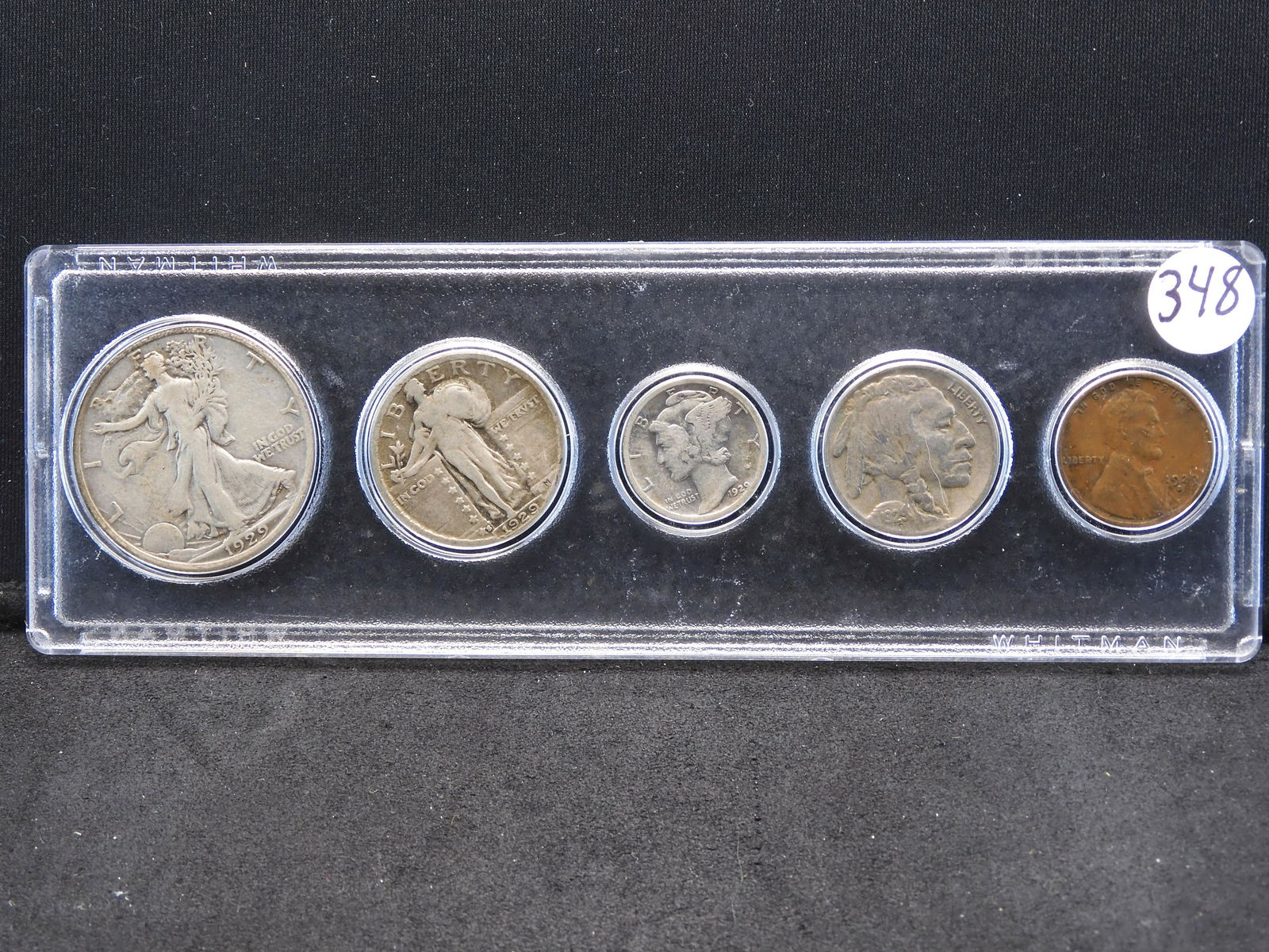 1929 Year Set - Lincoln Wheat Cent to Walking Liberty Silver Half Dollar (1 of 2)