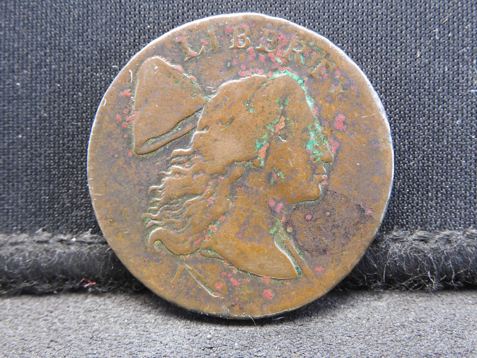 Ultra Rare 1794 Large Cent Liberty Cap VF Details!! (1 of 2)