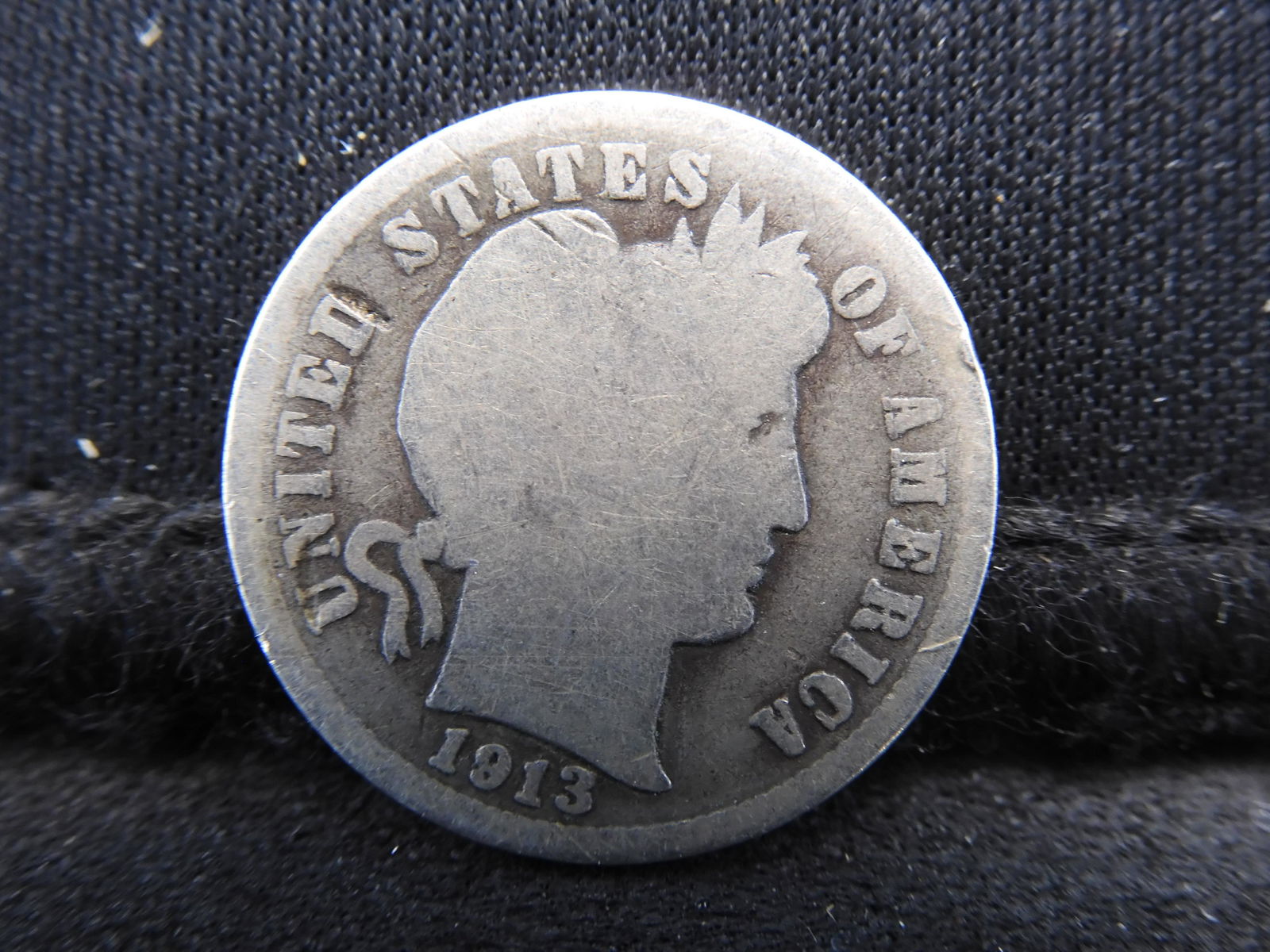 1913-S Barber Silver Dime - Semi-Key Date! (1 of 2)