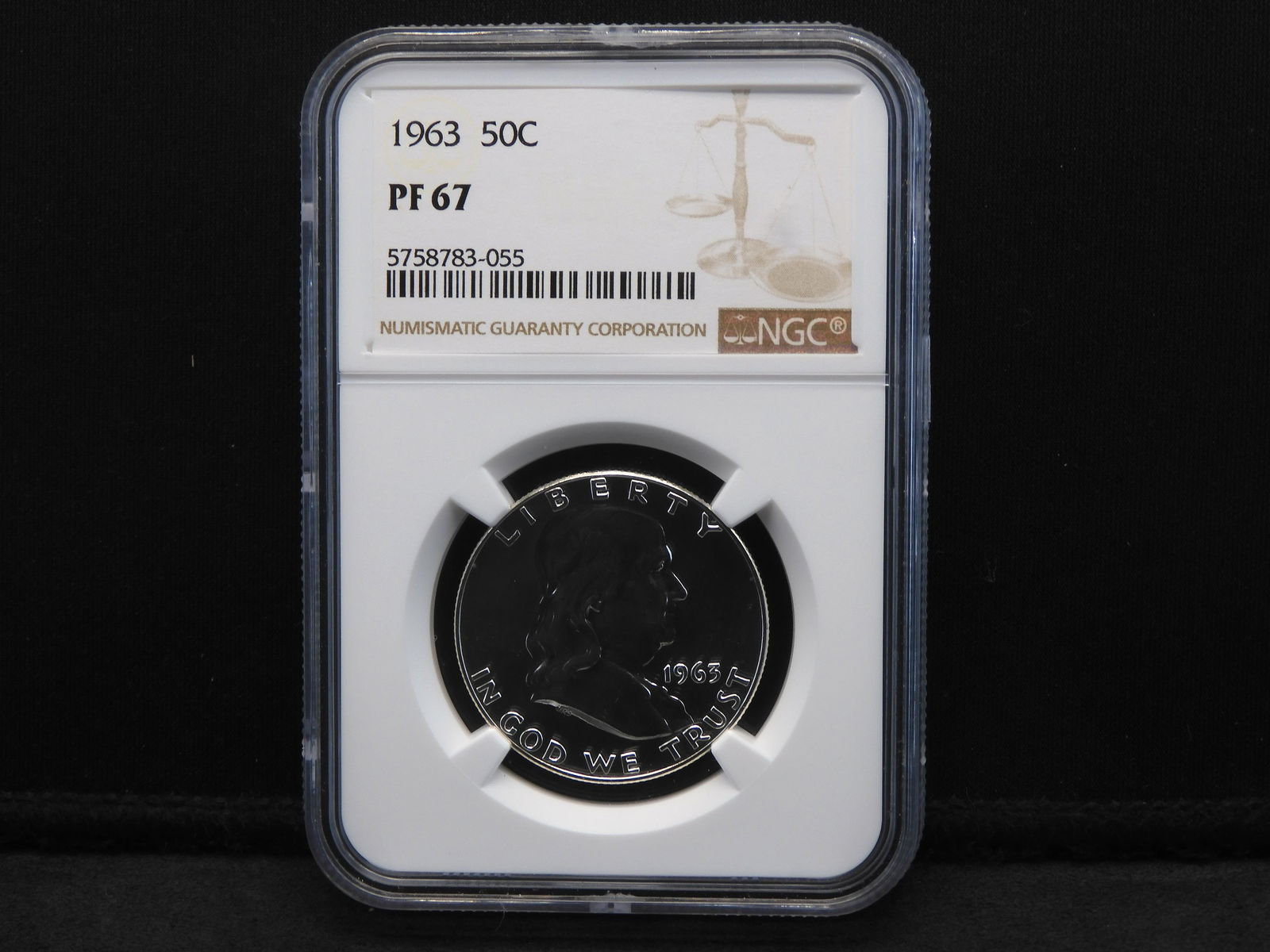 1963 NGC PF67 Franklin Silver Half Dollar - PROOF!! (1 of 4)