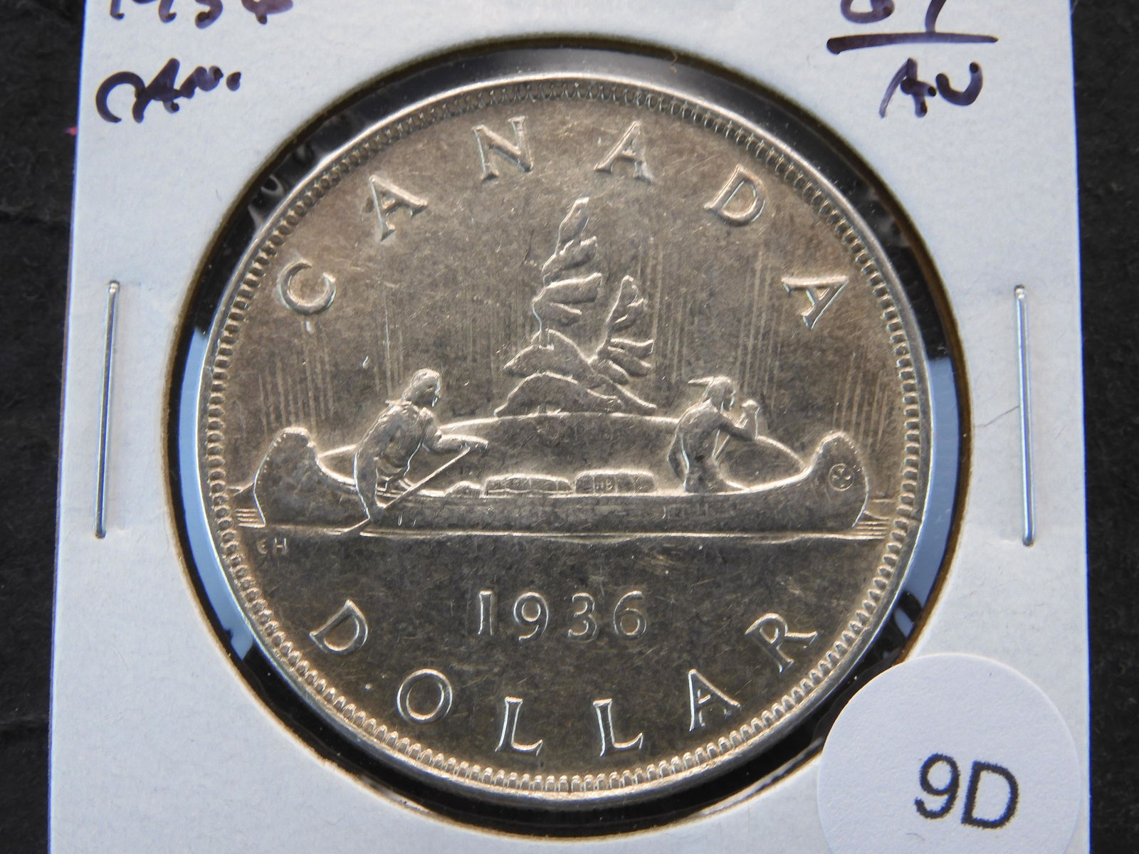 1936 Canada $1.  AU. (1 of 3)