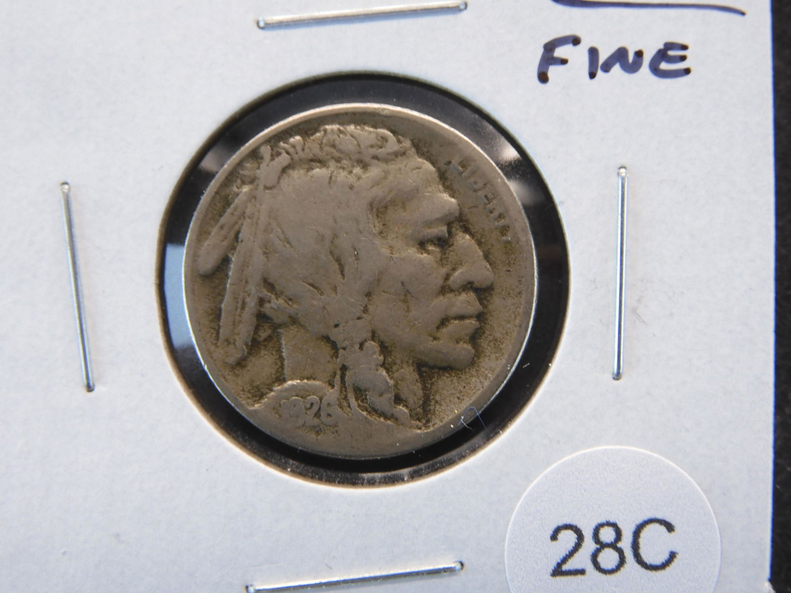 1926-S Buffalo 5c.  Fine. (1 of 3)