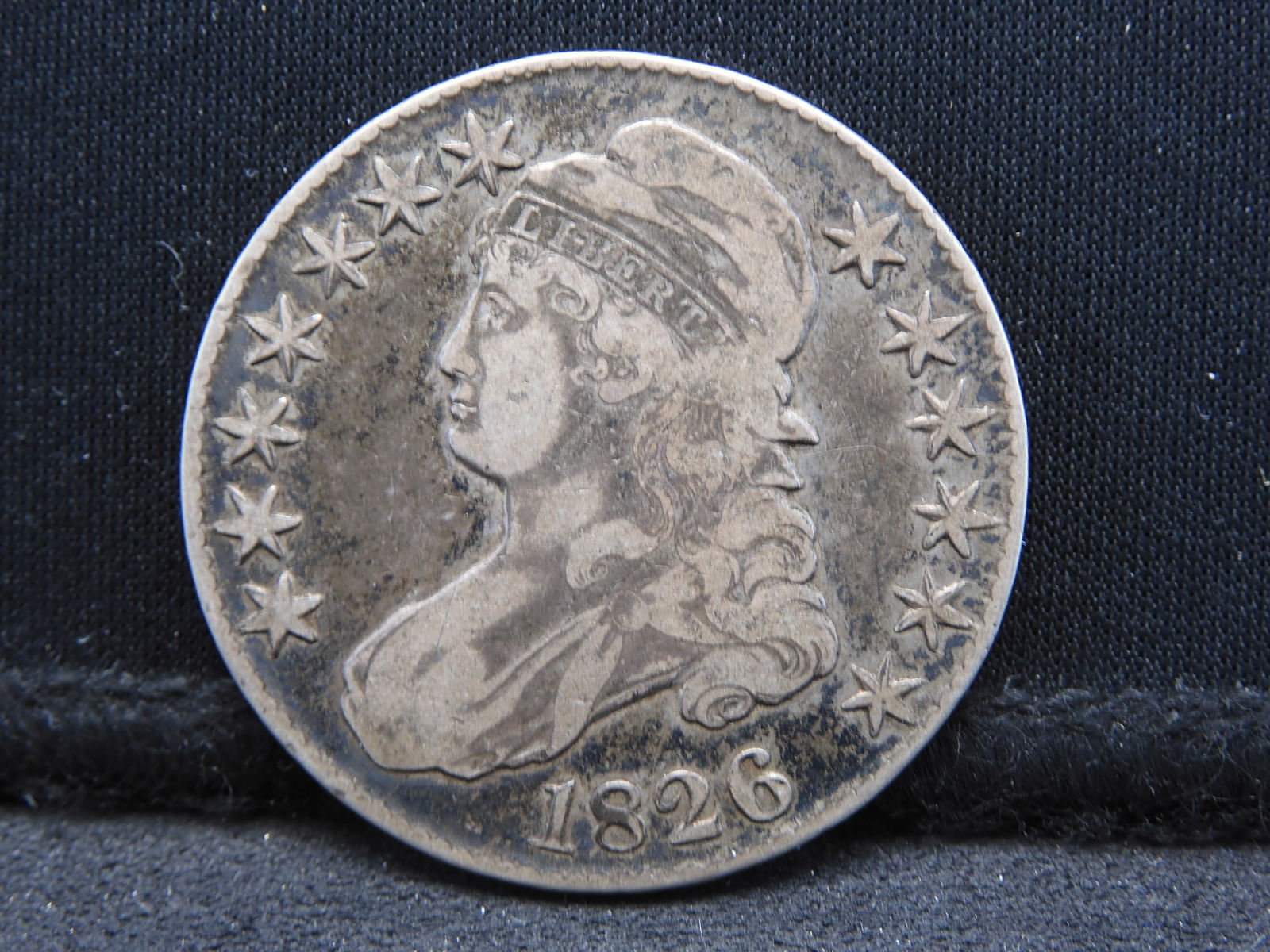 1826 United States Capped Bust Lettered Edge Half Dollar.  Nice Appealing Original Coin. (1 of 3)