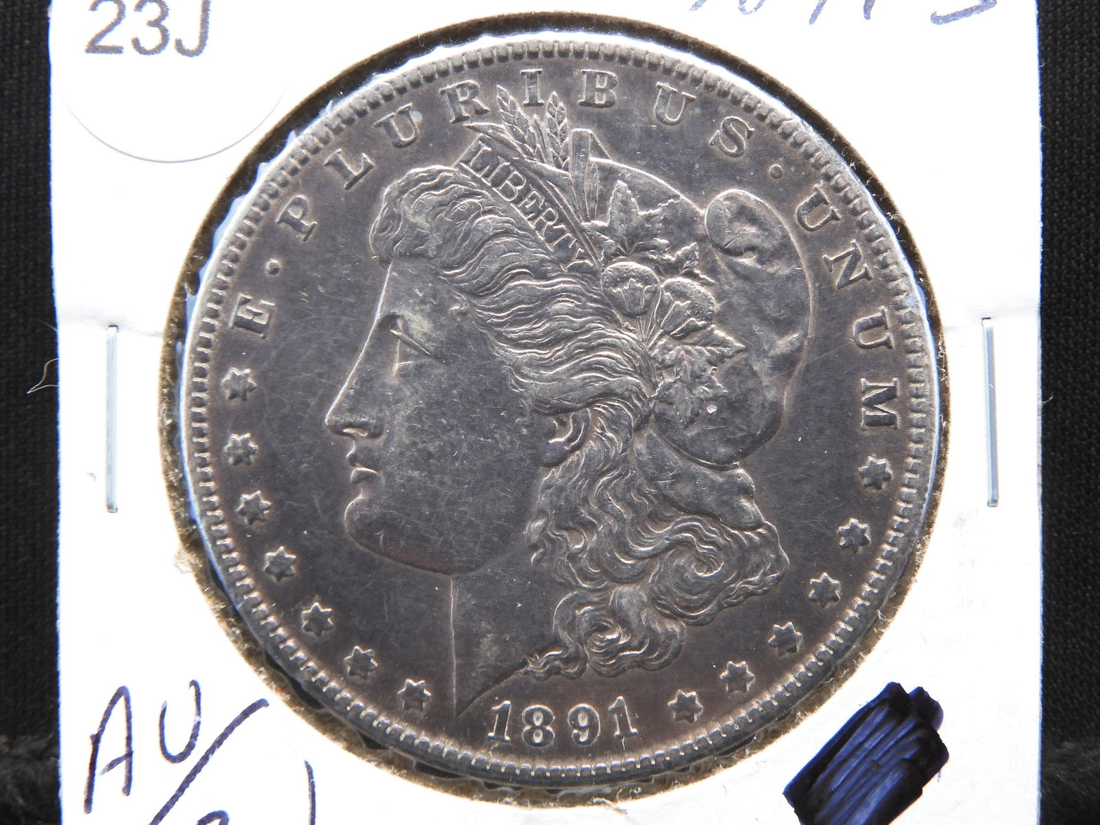 1891 S Morgan Silver Dollar Coin. Tough Date At This Grade (1 of 3)
