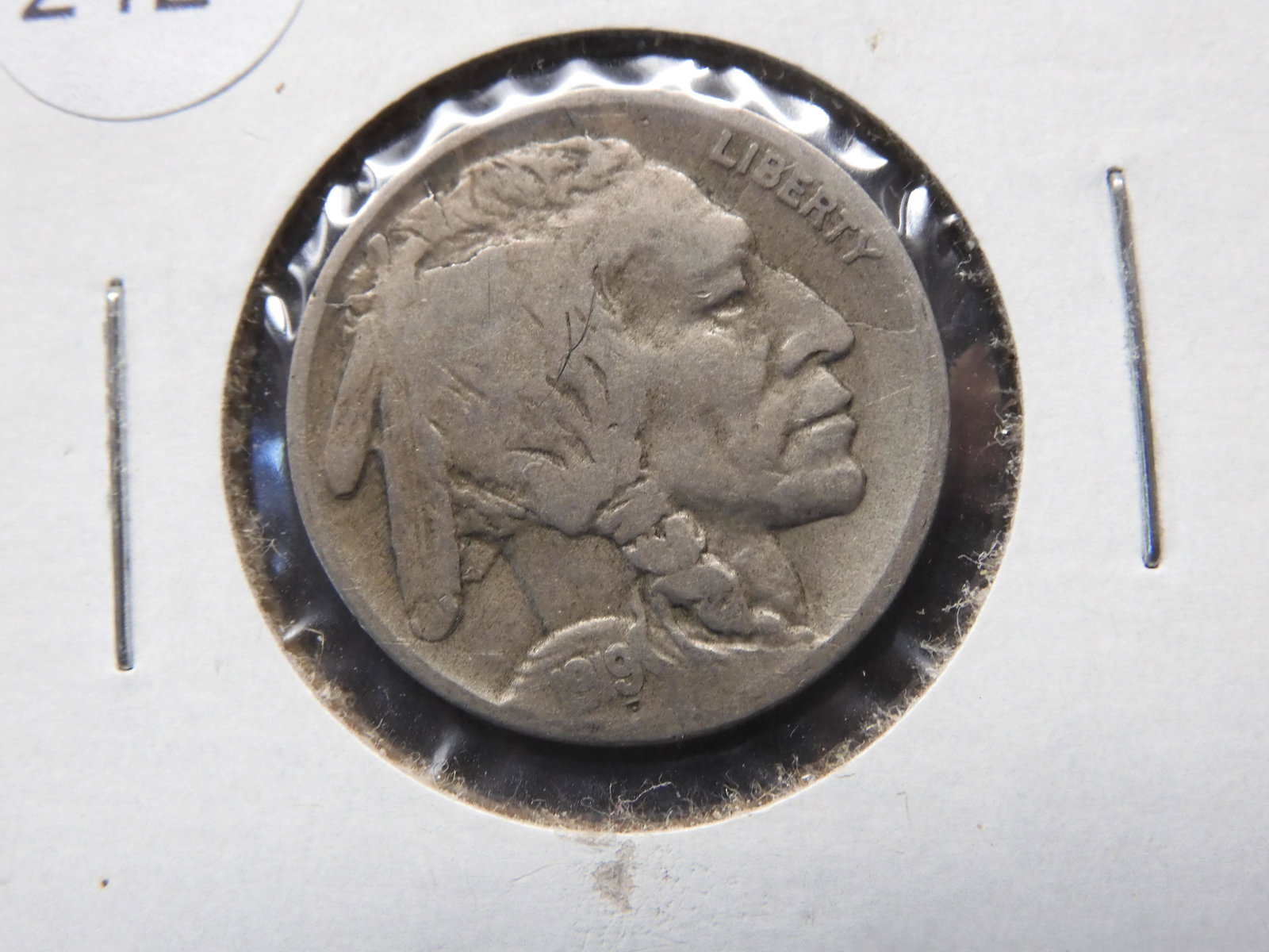 1919-D Semi-Key Date Buffalo Nickel.  Full Readable Date. (1 of 2)