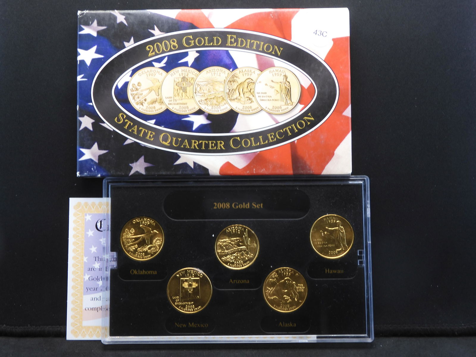 2008 -D Gold Edition State Quarter Set (1 of 4)