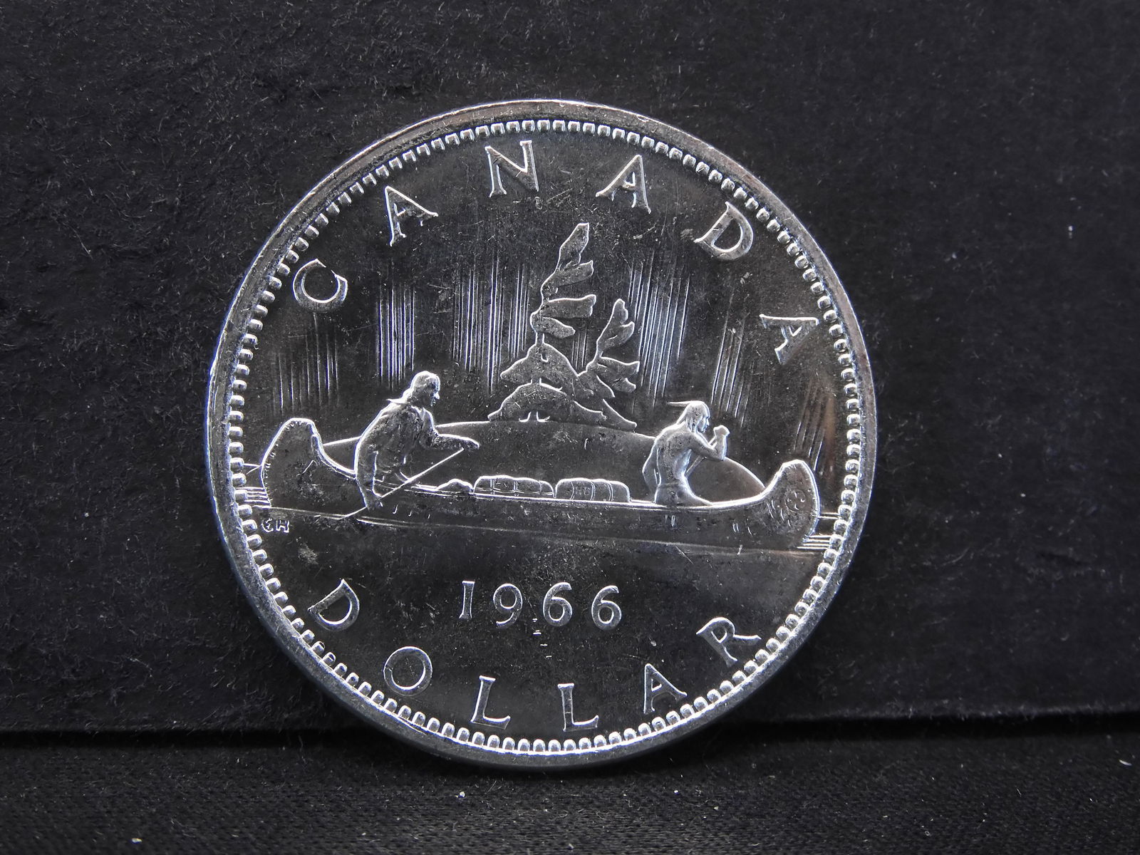 1966 (SILVER/80%) BU CANADA DOLLAR (1 of 2)