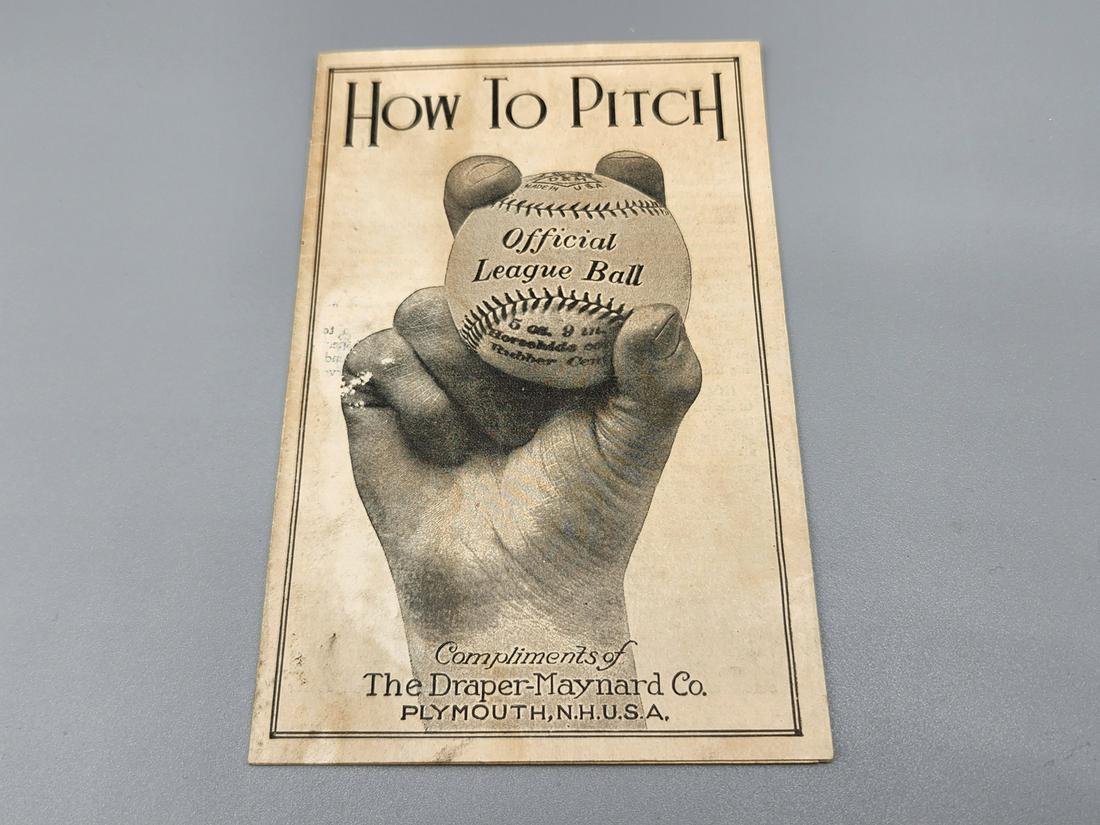 How To Pitch Booklet Draper-Maynard Circa 1920's (1 of 2)