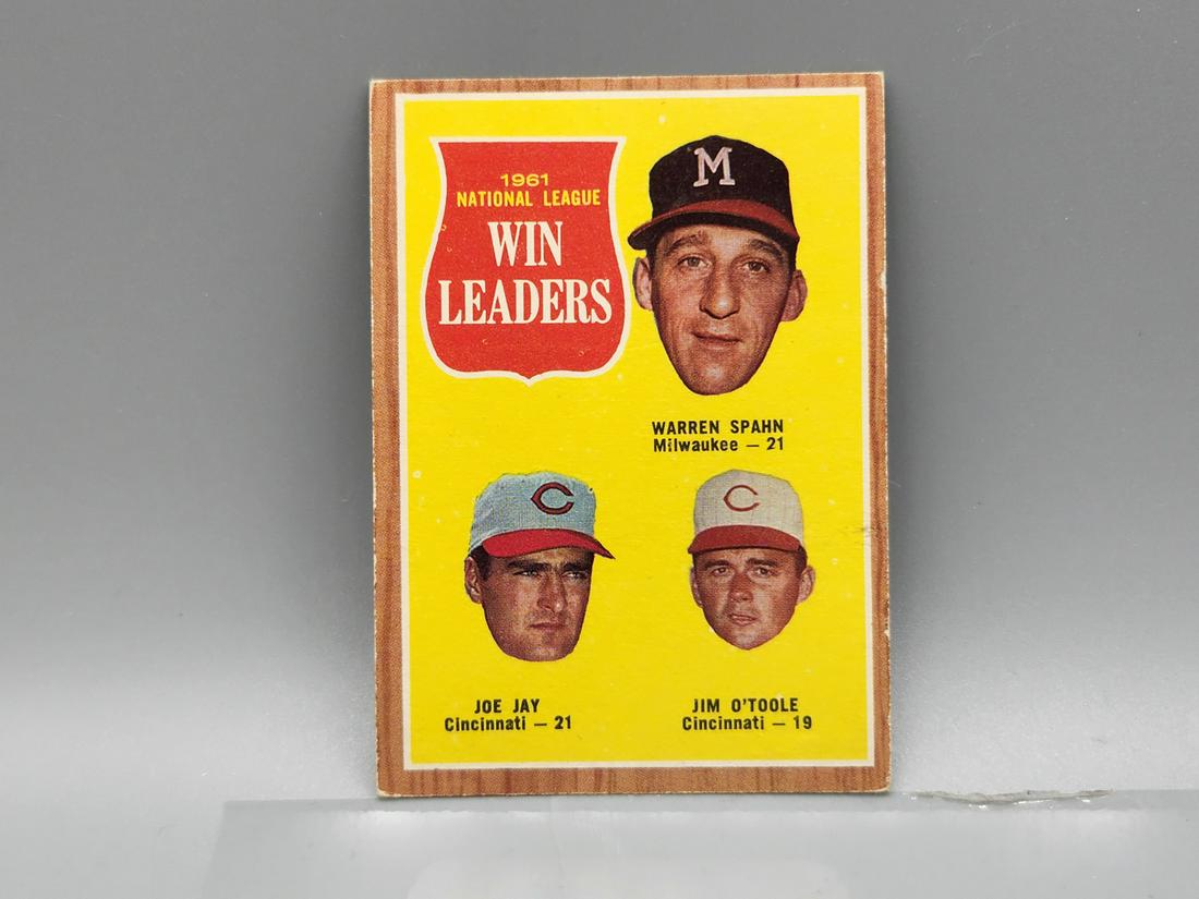 1962 Topps Win Leaders Warren Spahn #58 (1 of 2)