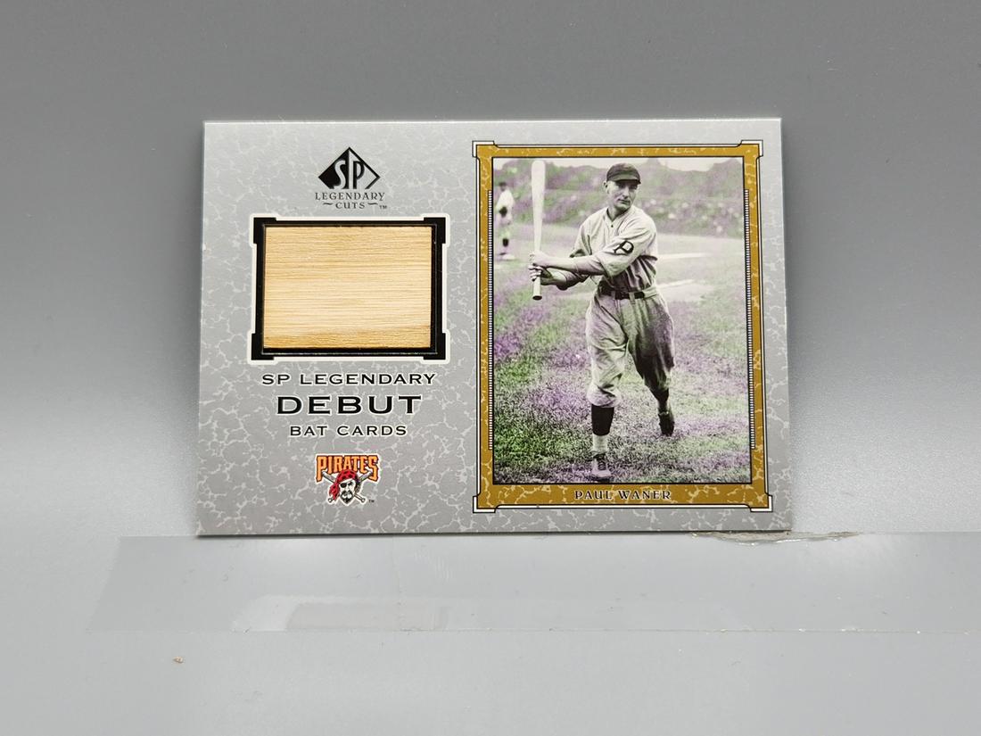 2001 SP Legendary Cuts Paul Waner Relic/Bat HOF (1 of 2)