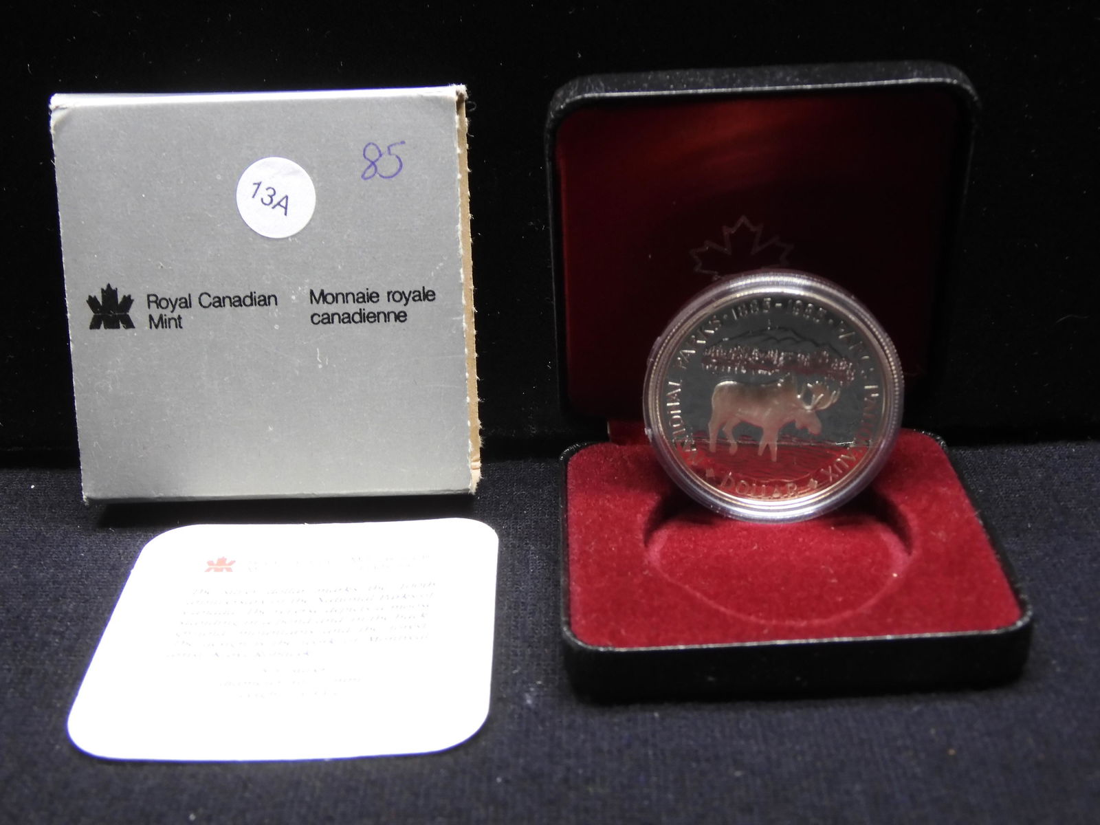 1985 Moose Canada Dollar 50% Silver (1 of 4)