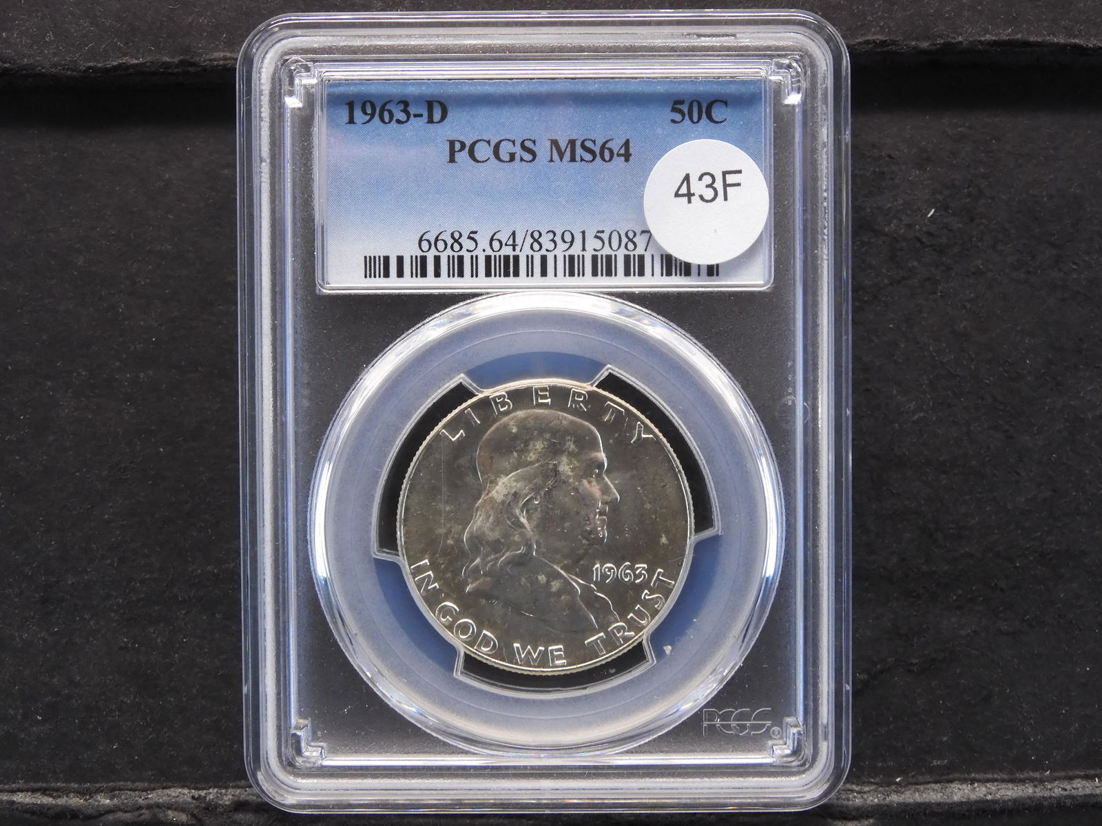 1963-D Franklin Half Dollar PCGS  MS64 (1 of 4)