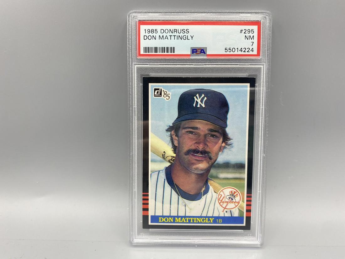 1985 Donruss Don Mattingly #295 PSA NM 7: 1985 Donruss Don Mattingly #295 PSA NM 7