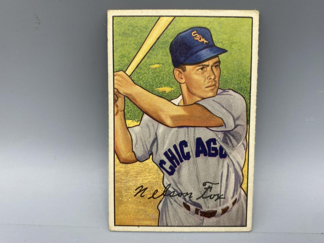 1952 BOWMAN #21 NELLIE FOX - WHITE SOX / HOF (1 of 2)