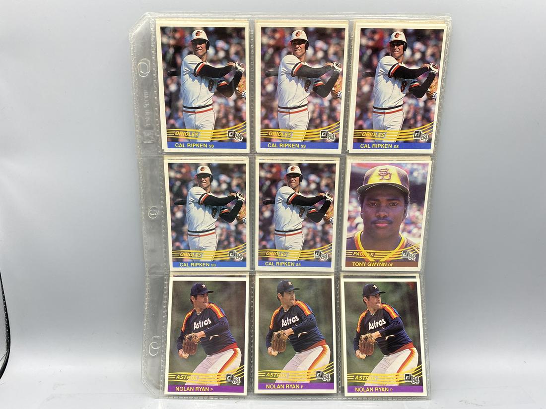 1984 Donruss Lot of Stars - Cal Ripken, Tony Gwynn, Nolan Ryan, George Brett, Wade Boggs, Reggie: 1984 Donruss Lot of Stars - Cal Ripken, Tony Gwynn, Nolan Ryan, George Brett, Wade Boggs, Reggie Jackson, Mike Schmidt