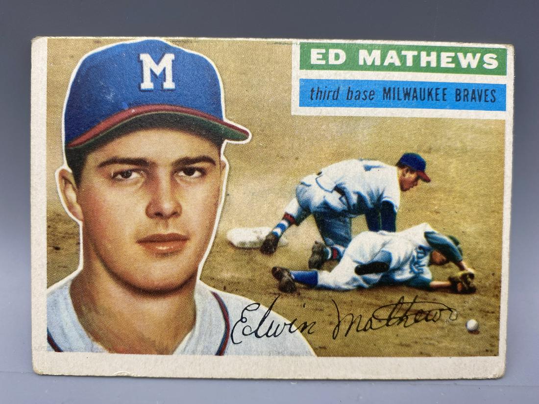 1956 TOPPS #107 ED MATHEWS - BRAVES / HOF (1 of 2)