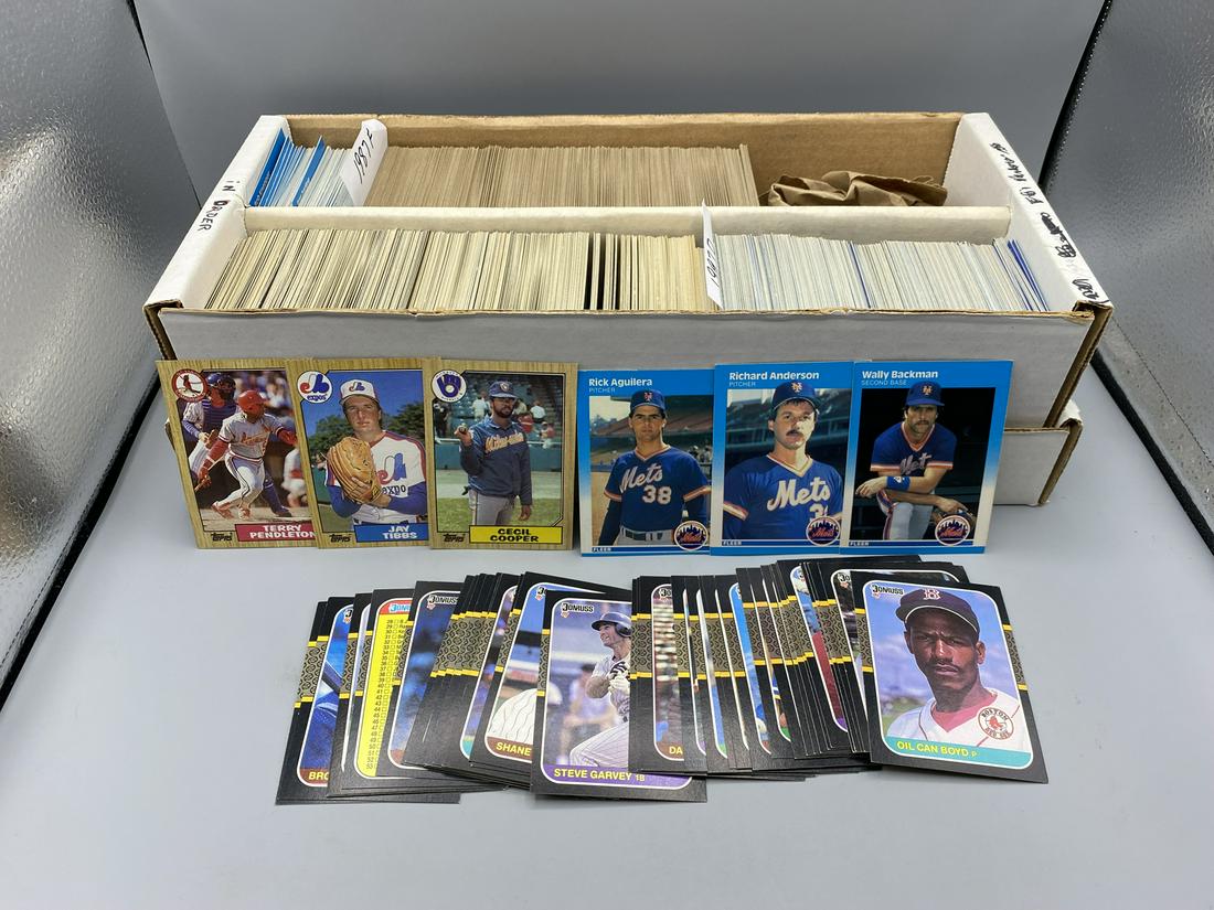 1987 Topps, Fleer, & Donruss Baseball Assorted Cards - Varying Conditions (1 of 3)