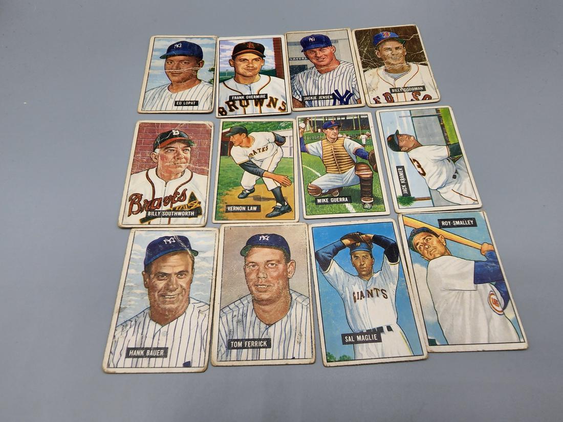 (21) 1951 Bowman Baseball Cards - Various Conditions (1 of 2)
