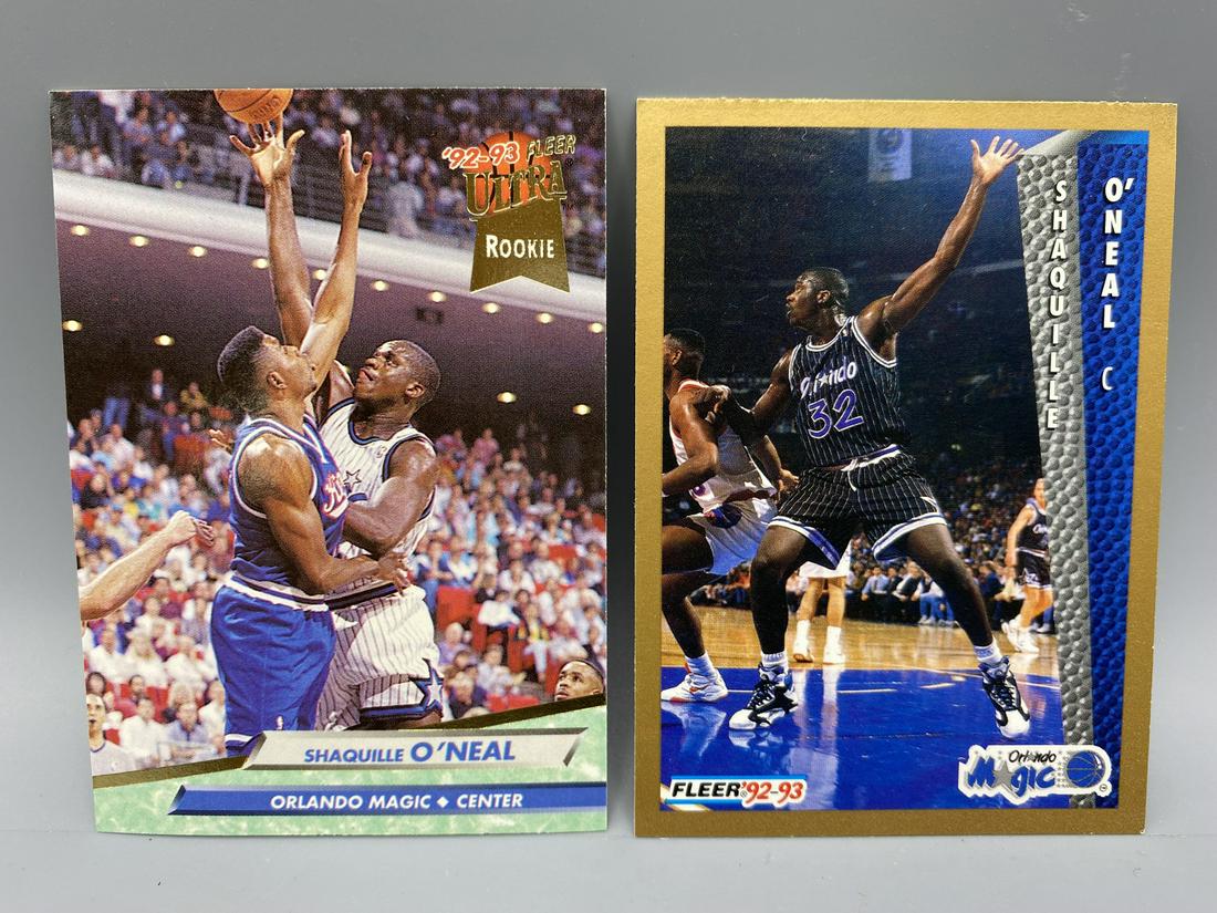 1992-93 Fleer Ultra & 1992-93 Fleer Shaquille O'Neal Rookies #328 & #37 (1 of 2)