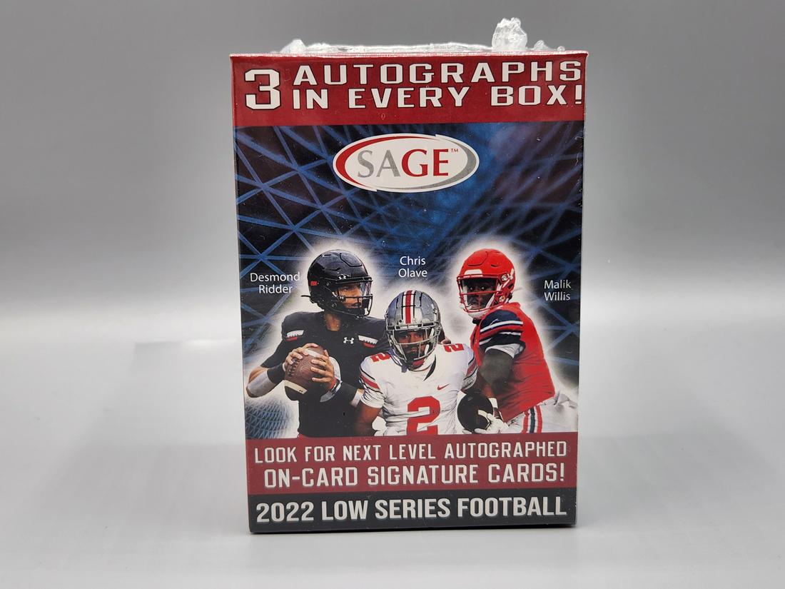 2022 Sage Football Blaster Box - 3 Autos Per Box: 2022 Sage Football Blaster Box - 3 Autos Per Box