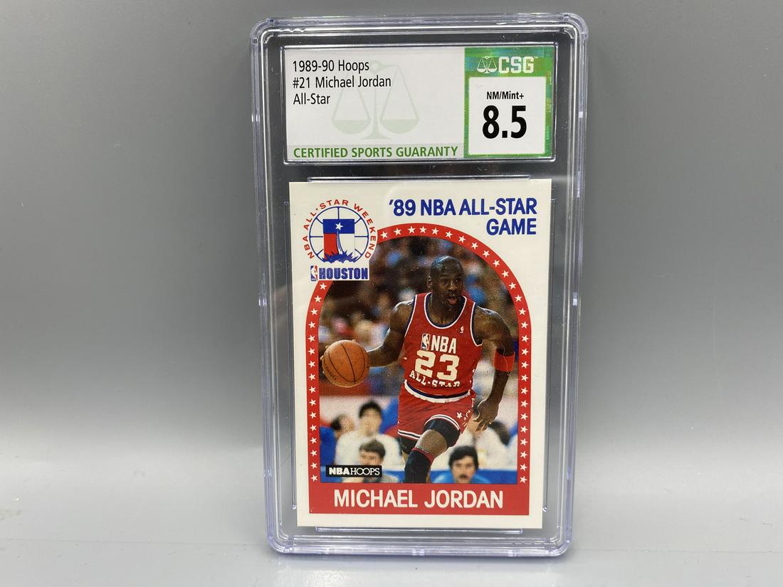 1989-90 Hoops Michael Jordan All Star #21 CSG NM/MT+ 8.5 (1 of 2)