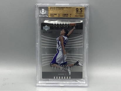 2004-05 Upper Deck Trilogy #116 Kevin Martin Rookie Card BGS Mint 9.5: 2004-05 Upper Deck Trilogy #116 Kevin Martin Rookie Card BGS Mint 9.5