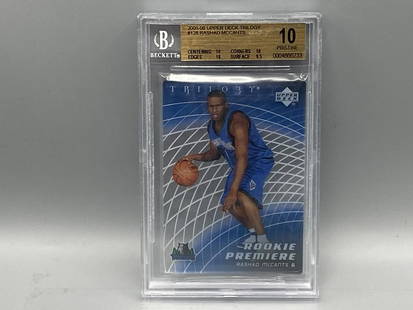 2004-05 Upper Deck Trilogy #126 Rashard McCants Rookie Card BGS Pristine 10. Pop 1.: 2004-05 Upper Deck Trilogy #126 Rashard McCants Rookie Card BGS Pristine 10. Pop 1.