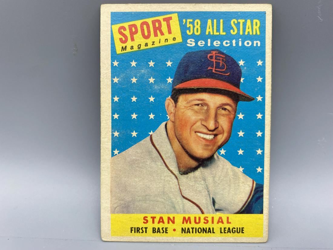 1958 Topps Stan Musial All Star #476: 1958 Topps Stan Musial All Star #476