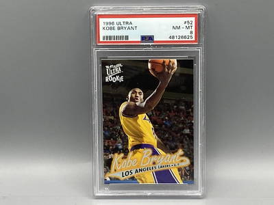 1996 Ultra #52 Kobe Bryant Rookie Card PSA NM-Mint 8