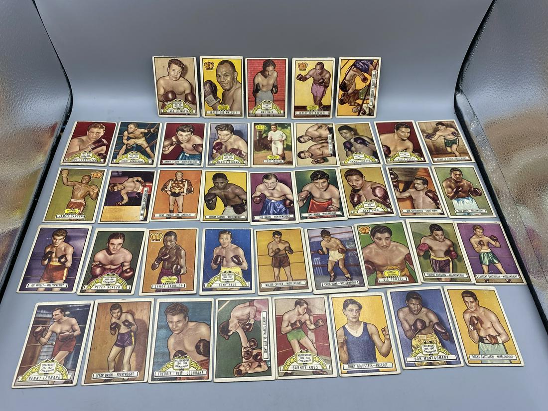1951 Topps Ringside Boxing Cards W/ Some Stars - Max Baer, Jake La Motta, Ray Robinson - Low Grade (1 of 7)