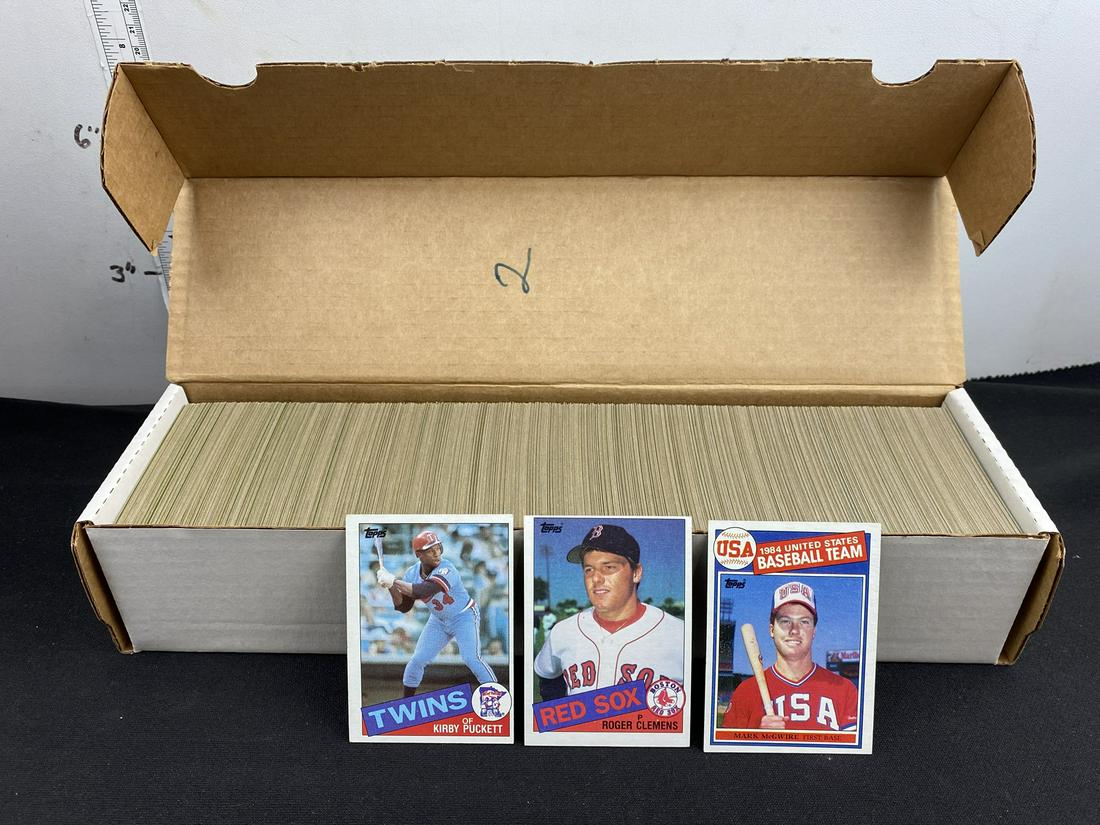 1985 Topps Baseball Complete Set - Kirby Puckett, Roger Clemens, & Mark McGwire RC's (1 of 7)