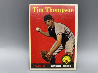 1958 Topps Tim Thompson Yellow Name Variation #57: 1958 Topps Tim Thompson Yellow Name Variation #57