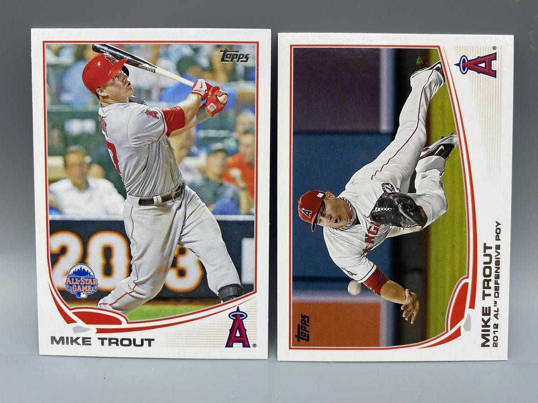 2013 Topps Mike Trout #536 & All Star #US300 (1 of 2)