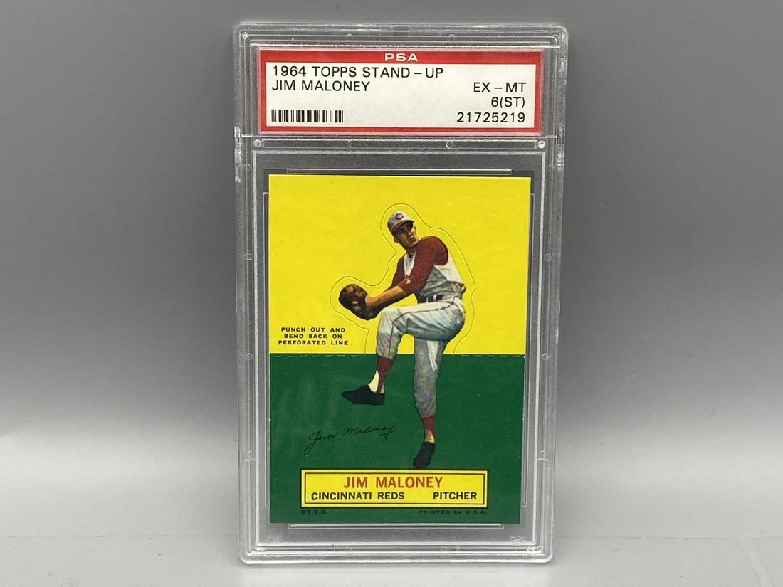 1964 Topps Stand-Up Jim Maloney PSA EX-MT 6 (ST) (1 of 2)