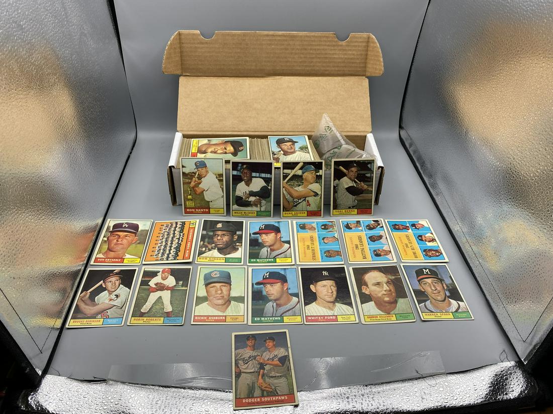 1961 Topps Baseball Partial Set W/ Some Stars & Shortprints/High Number Cards - 400+ Cards - Low To (1 of 18)