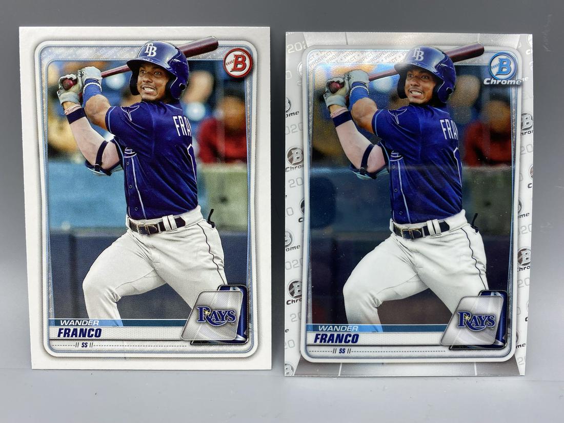 2020 Bowman Paper & Bowman Chrome Wander Franco Prospect Cards - Varying Conditions (1 of 2)
