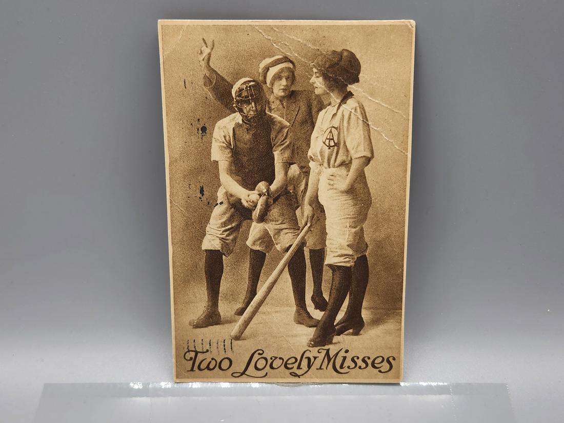 Vintage Post Card Circa 1910s Two Lovely Misses (1 of 2)