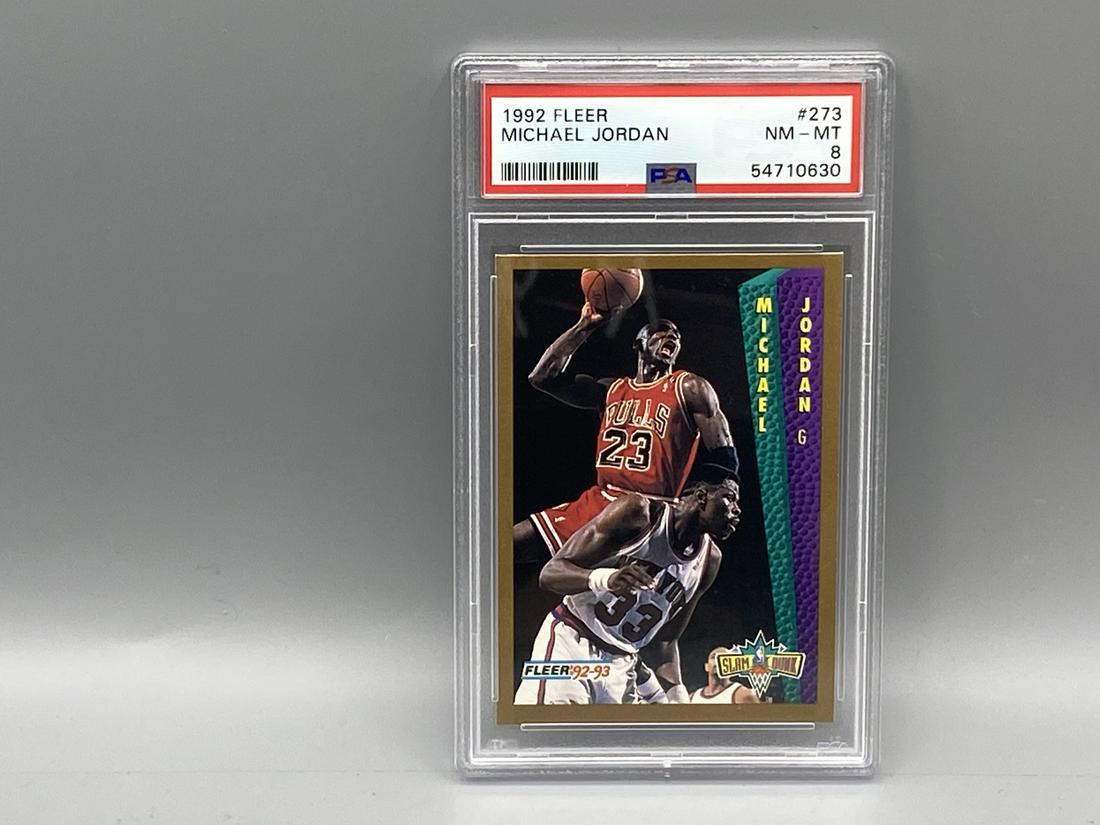 1992 Fleer Michael Jordan #273 PSA NM-MT 8 (1 of 2)