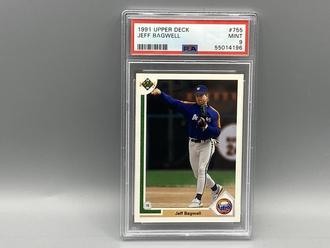 1991 Upper Deck Jeff Bagwell RC #755 PSA Mint 9 (1 of 2)