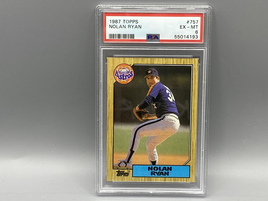 1987 Topps Nolan Ryan #757 PSA EX-MT 6 (1 of 2)