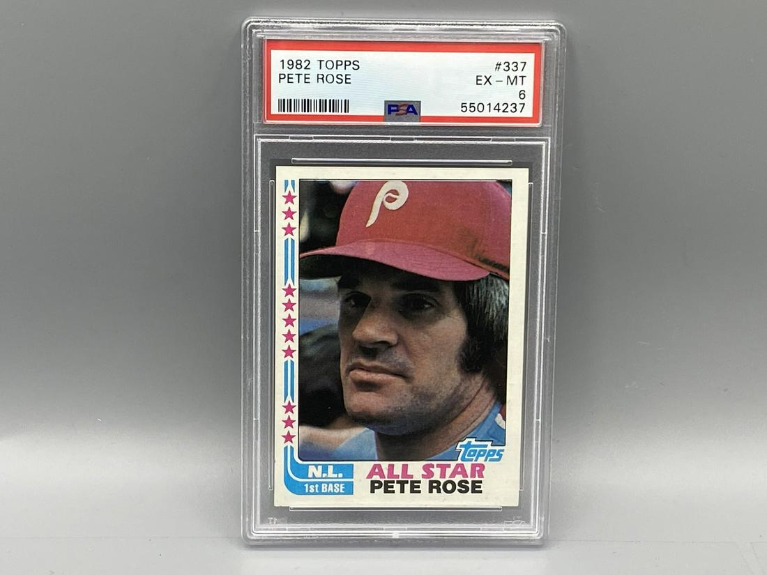 1982 Topps Pete Rose #337 PSA EX-MT 6 (1 of 2)