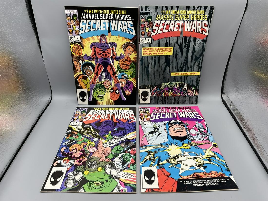 Marvel Super Heroes Secret Wars Lot - #2, 4, 6, 7 (1 of 2)