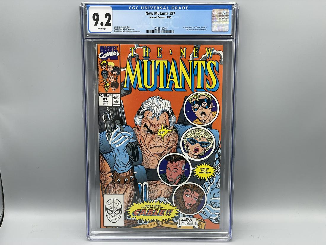 The New Mutants #87 CGC 9.2 - 1st App of Cable and Stryfe (1 of 3)
