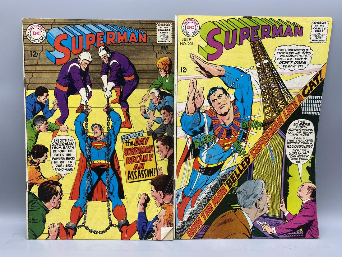 Superman #206 & #208 - Neal Adams covers (1 of 6)