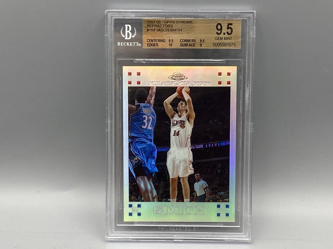 2007-08 Topps Chrome Jason Smith Refractor RC #/1499 BGS 9.5 (1 of 2)