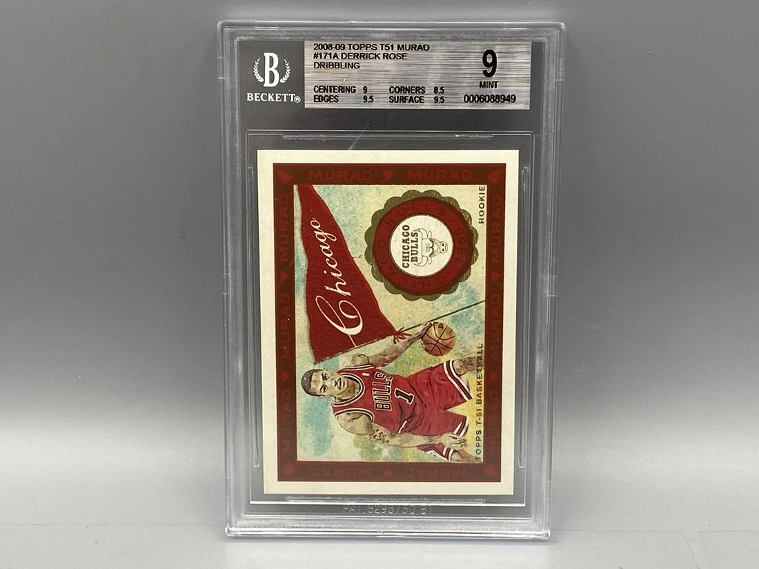 2008-09 Topps T51 Murad Derrick Rose Dribbling RC #171A BGS 9 (1 of 2)