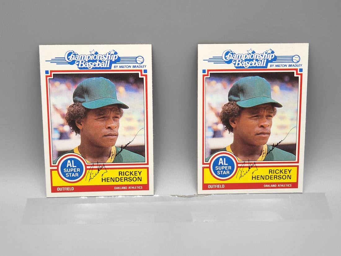 (43) 1984 Milton Bradley Rickey Henderson Cards - Vending Box Quality (1 of 2)