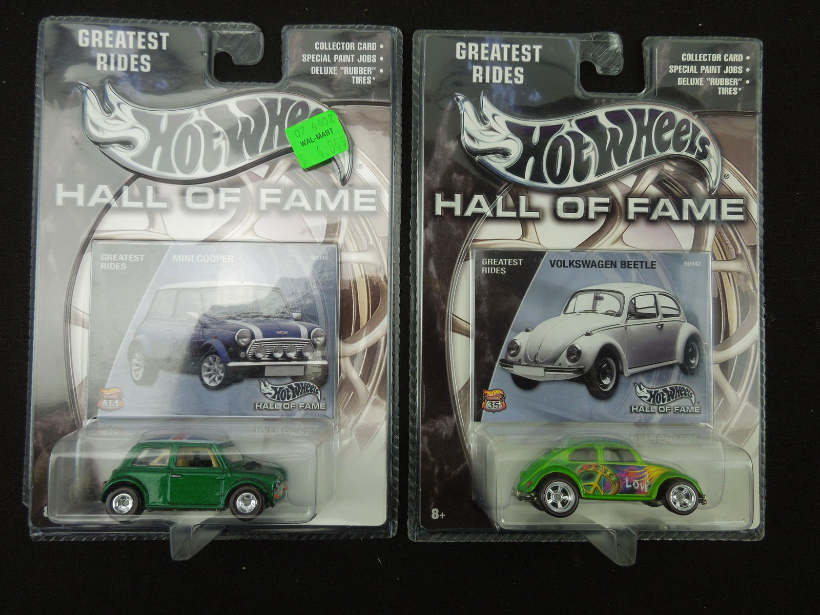 Lot of 2 Hall of Fame Cars; Mini Cooper & Volkswagen Beetle (1 of 2)