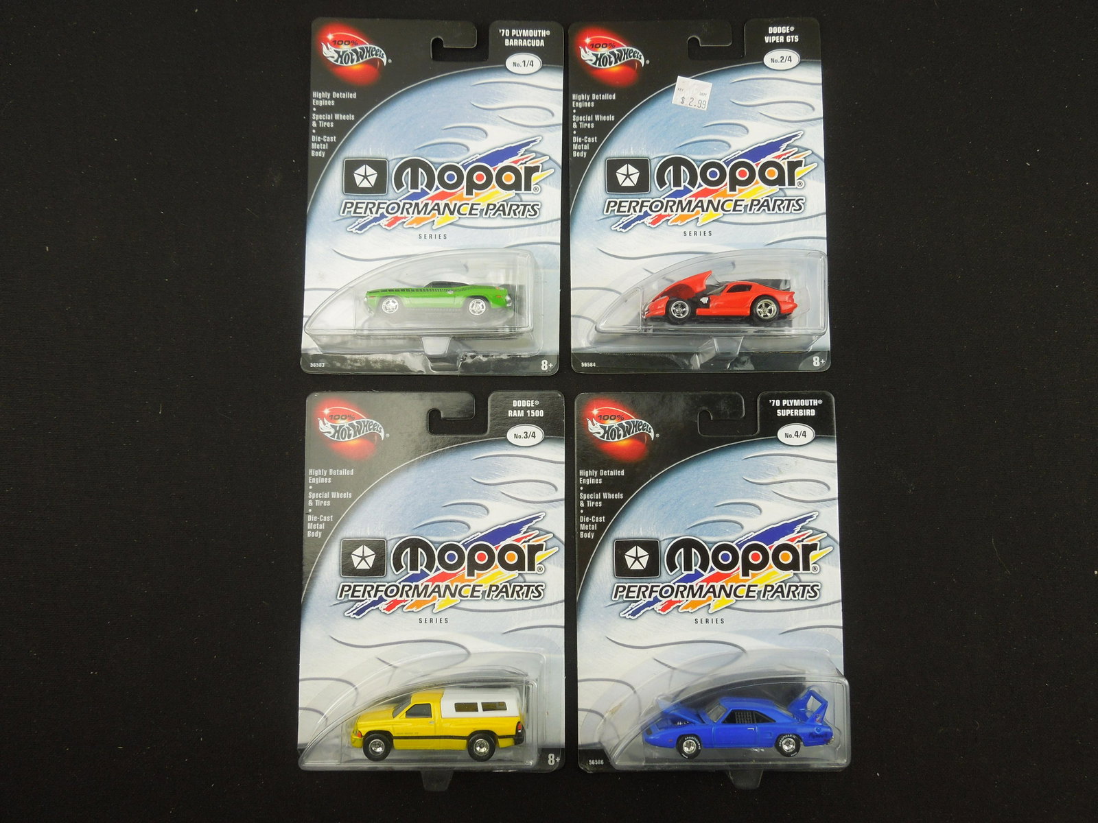Complete Set 100% Hot Wheels Mopar Performance Parts Series: Complete Set 100% Hot Wheels Mopar Performance Parts Series